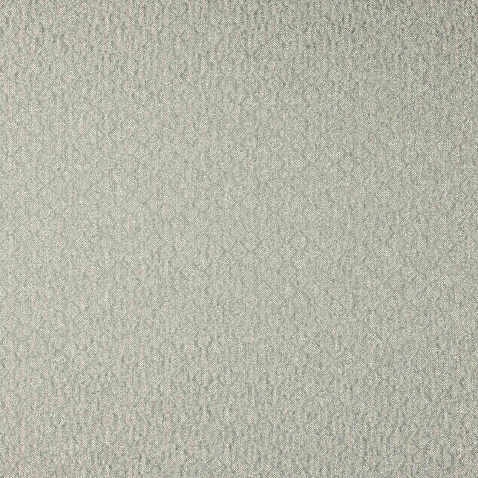 Pale old blue geometric woven fabric with a small diamond repeat
