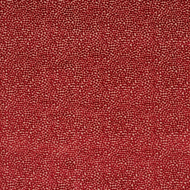 Dense small red peppered weave with a textured, dappled finish