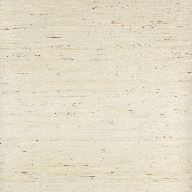 Pale aqua wallpaper with creamy horizontal striations and scattered natural flecks