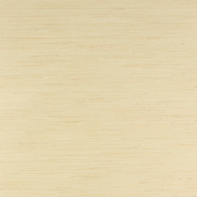 Warm parchment cream grasscloth with fine horizontal jute weave and natural fibre flecks