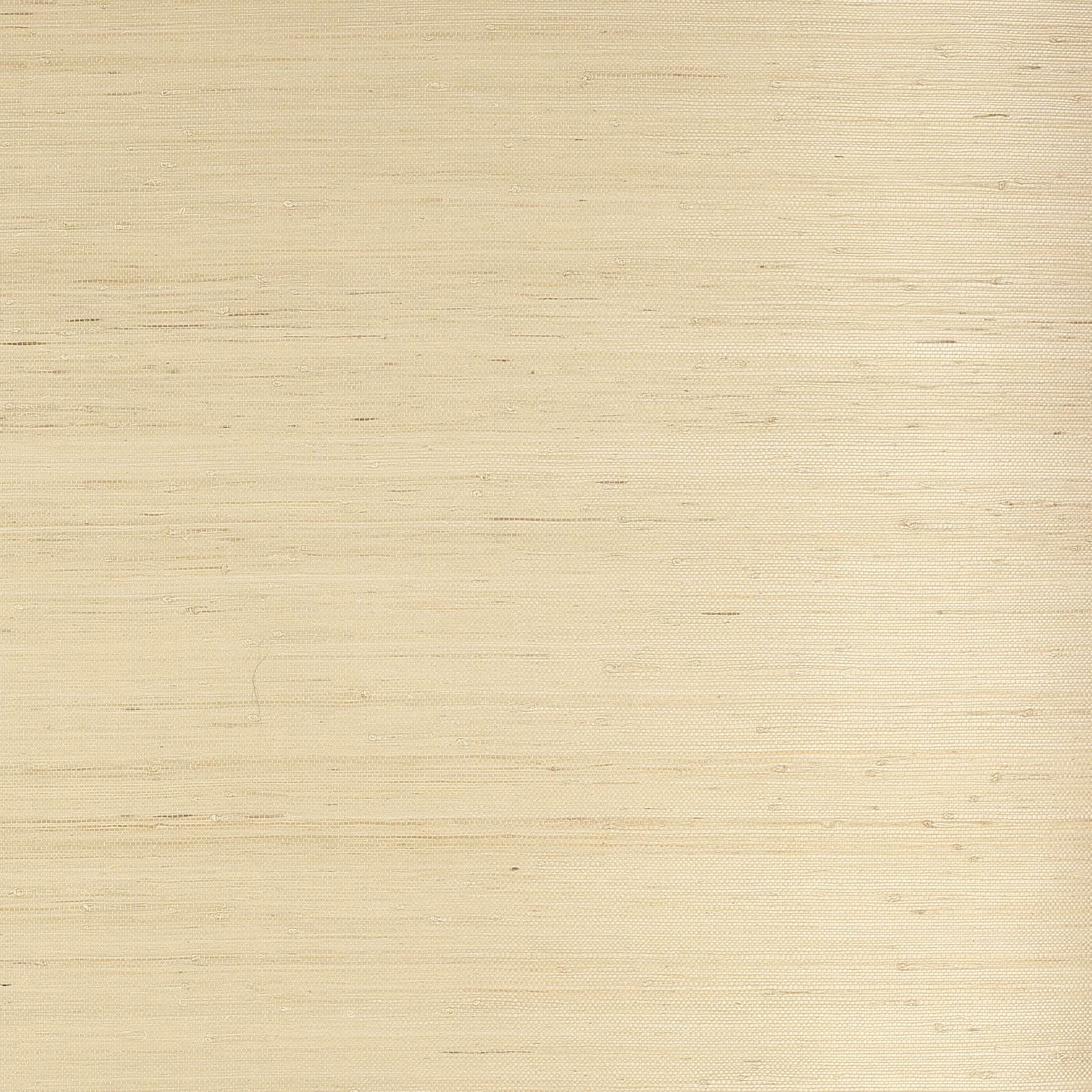 Pale silver-beige grasscloth wallpaper with fine horizontal jute texture and subtle dark flecks