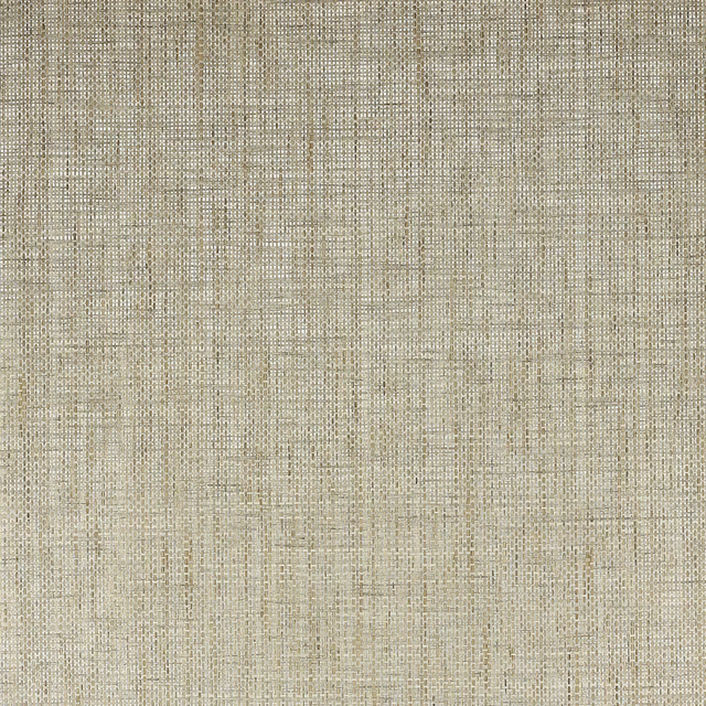 Muted bark-toned wallpaper with fine ivory crosshatching and subtle metallic glints