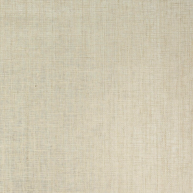 Seashell beige wallpaper with fine crosshatch texture and a restrained metallic glint
