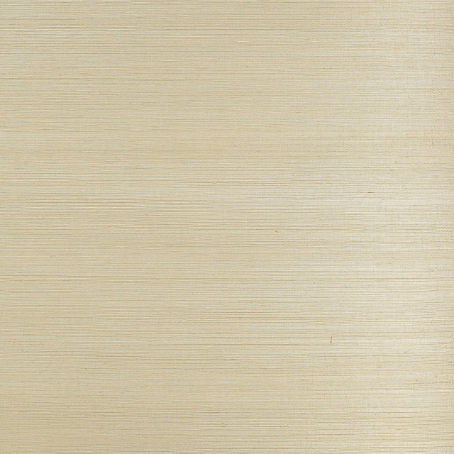 Pale antique silver wallpaper with fine horizontal sisal striations and softly varied texture