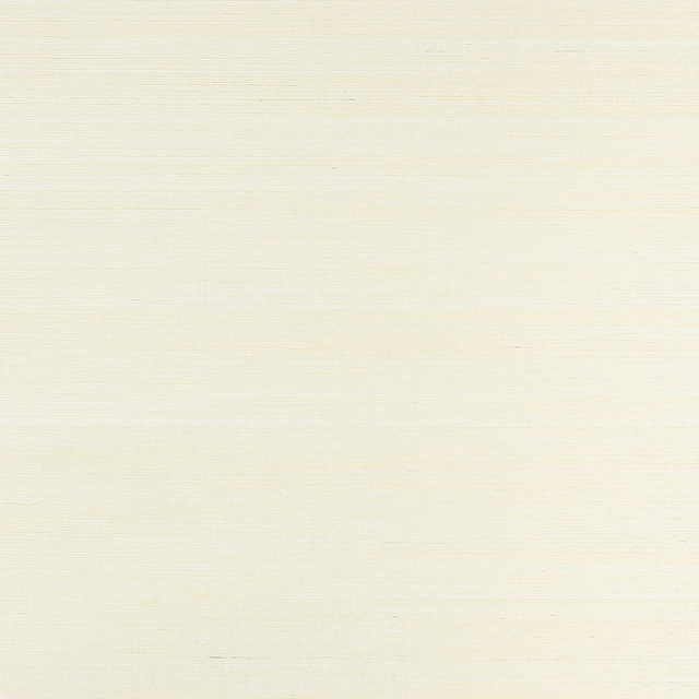 Pale pearl ivory wallpaper with fine horizontal sisal striations
