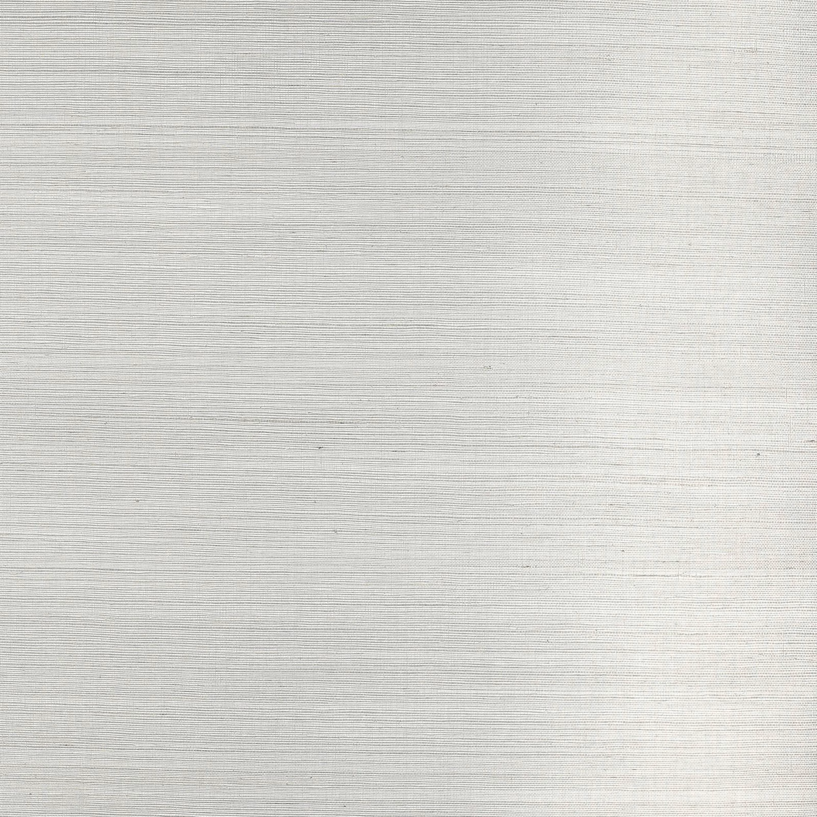Pale pewter-grey sisal wallcovering with fine horizontal woven striations