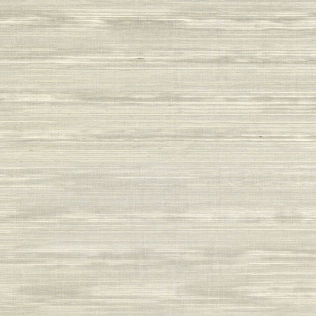 Pale sage-grey sisal wallpaper with fine horizontal woven striations