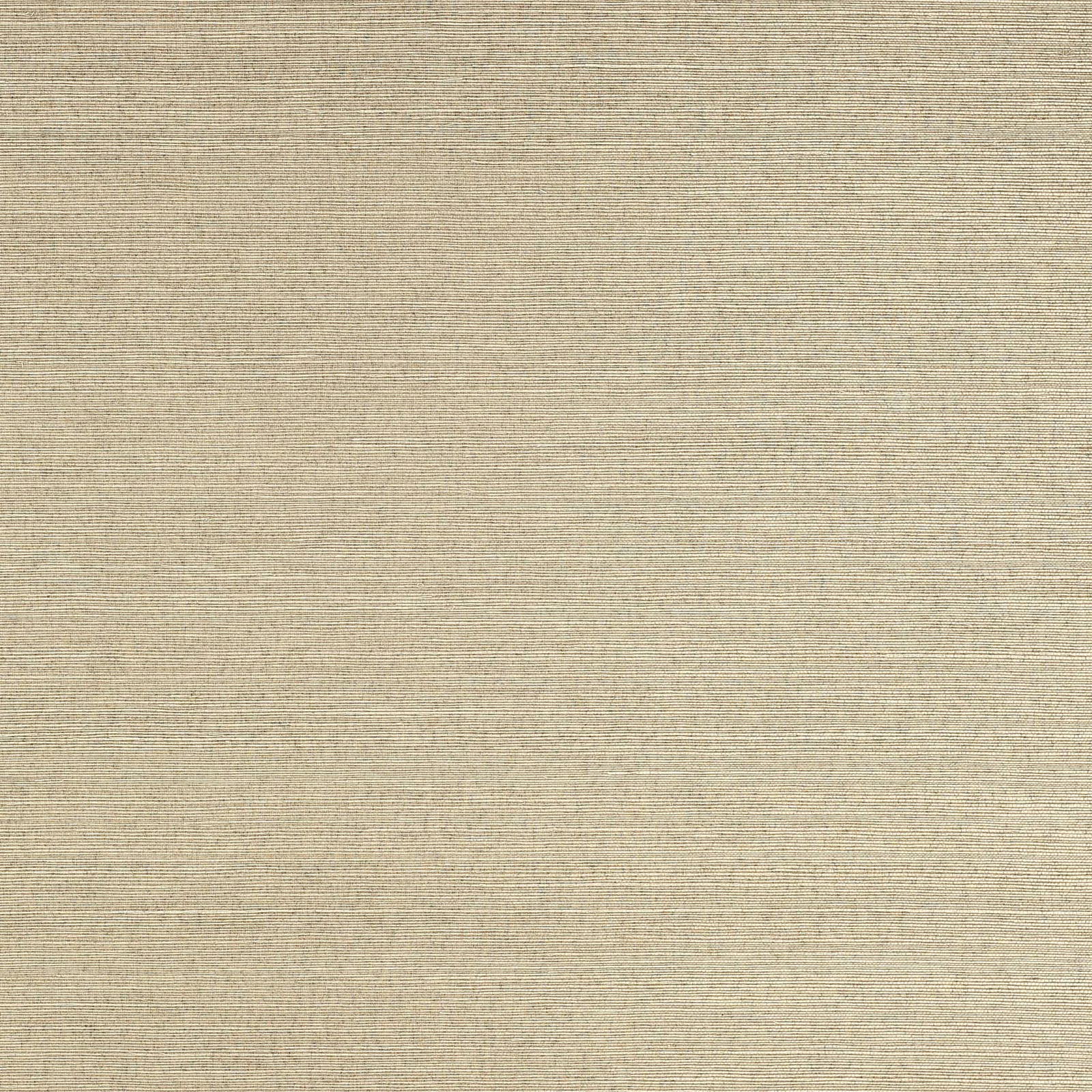 Pale stone beige wallpaper with fine horizontal sisal-like woven texture