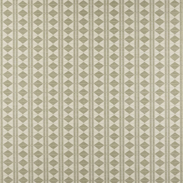 Cream and soft beige geometric woven fabric with small diamond motifs
