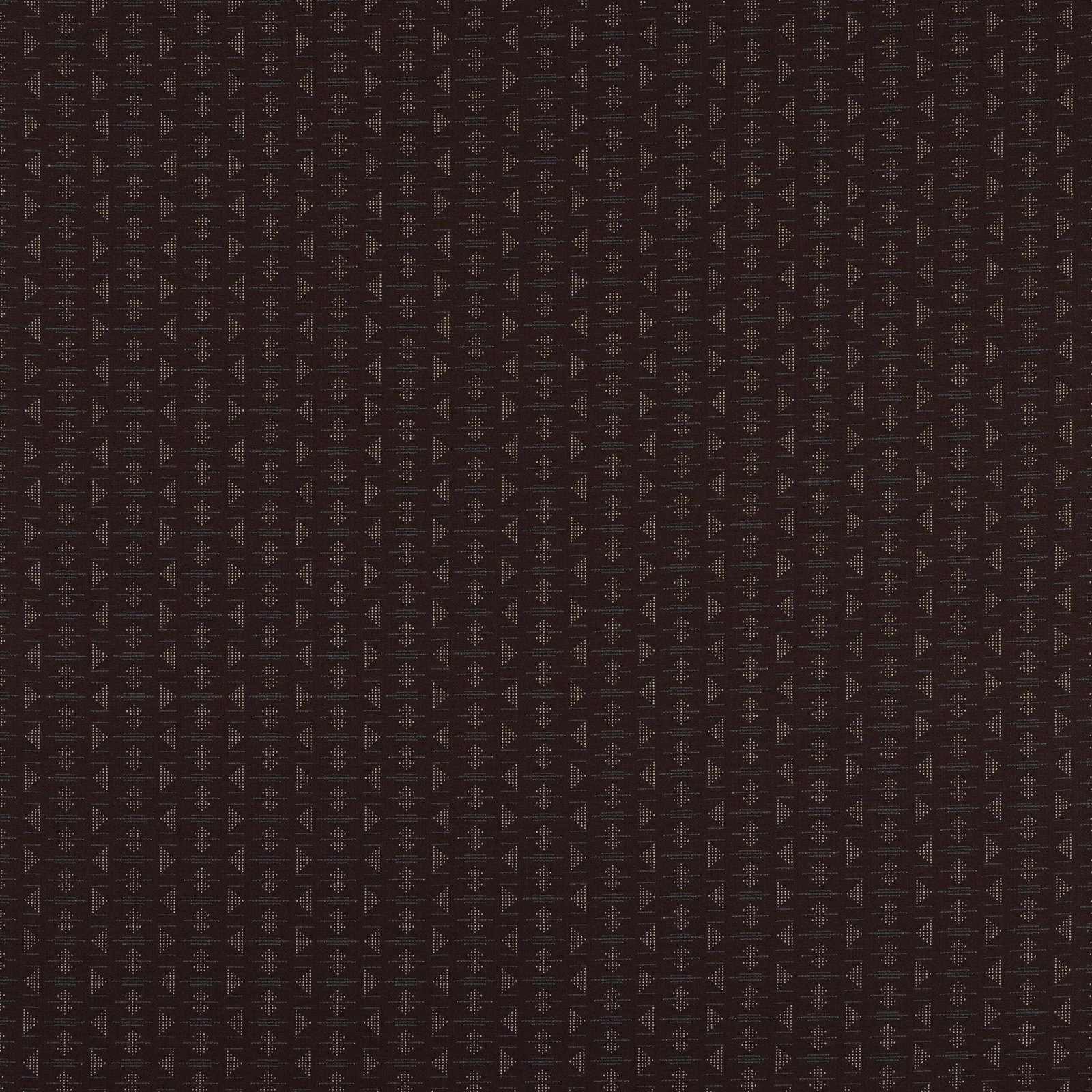 Deep plum geometric woven fabric with small repeating motif