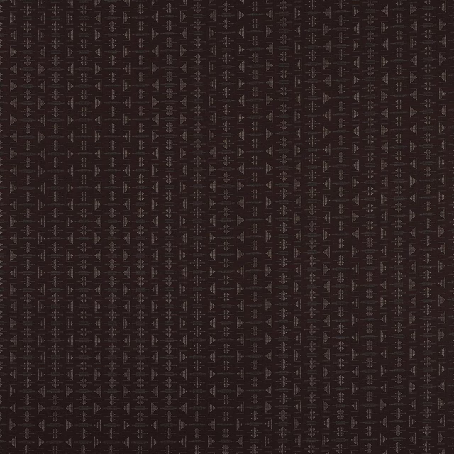 Deep plum geometric woven fabric with small repeating motif