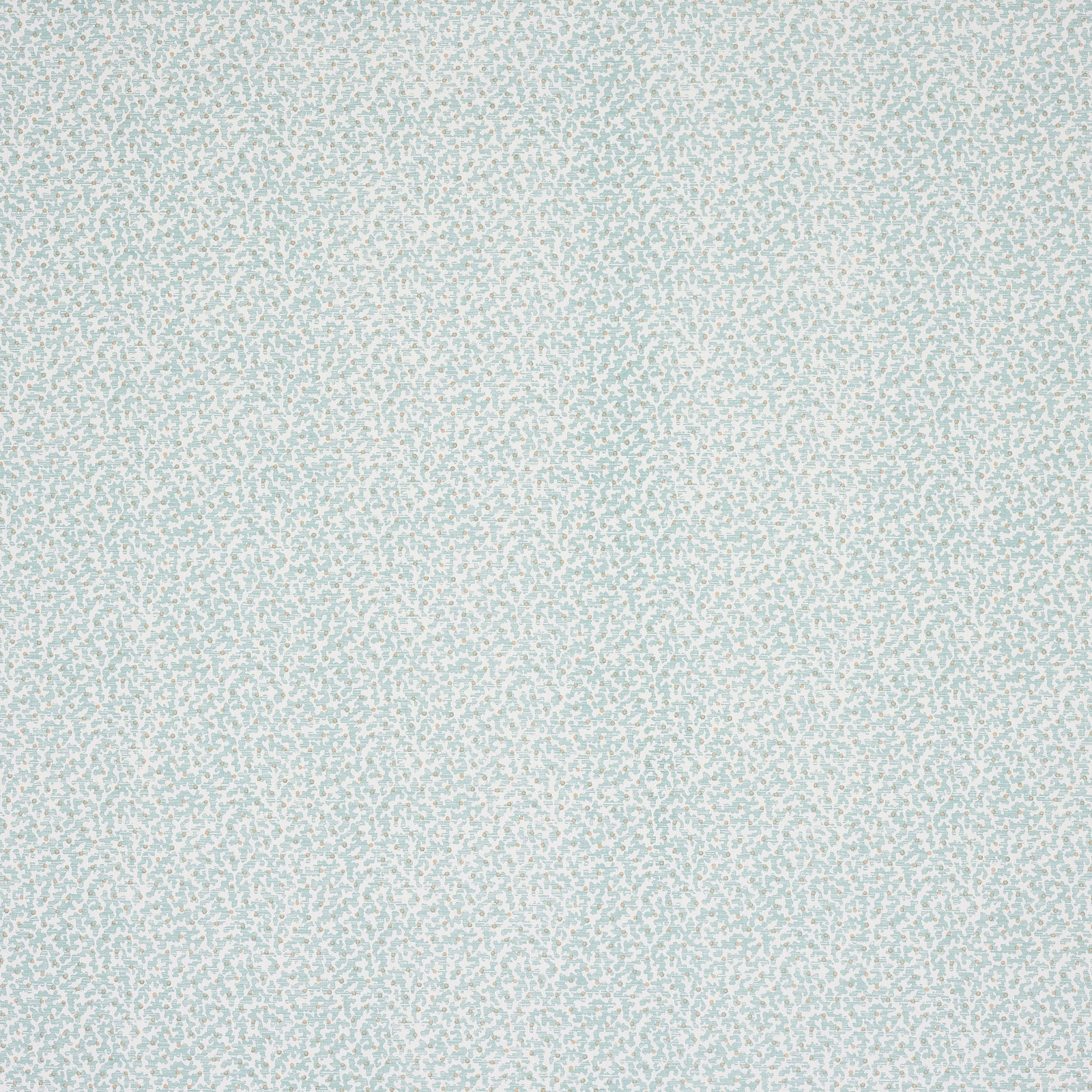 Pale aqua small-print fabric with tiny speckled motif and soft cotton-linen texture