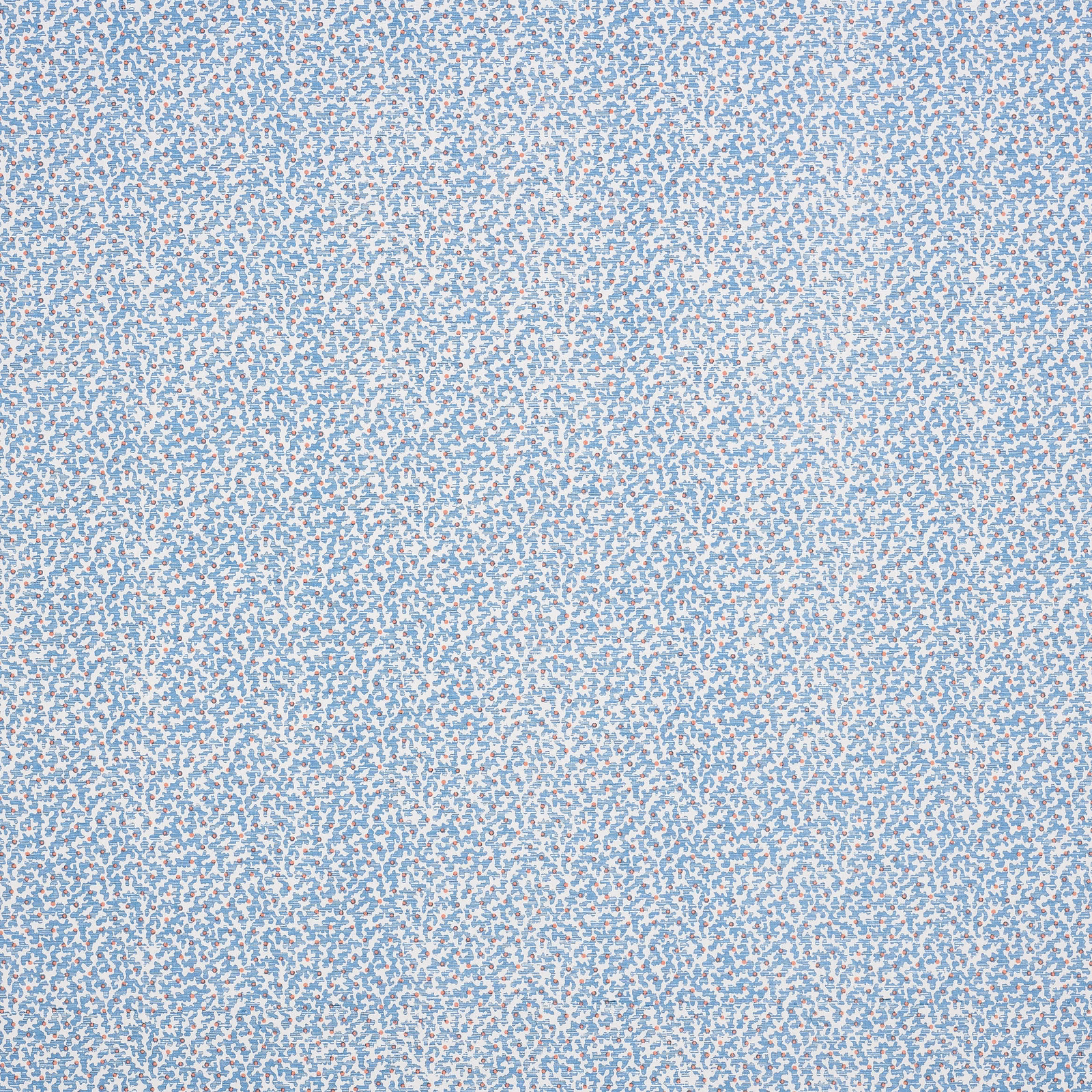 Pale powder blue small-print fabric with tiny speckled motif on a light ground