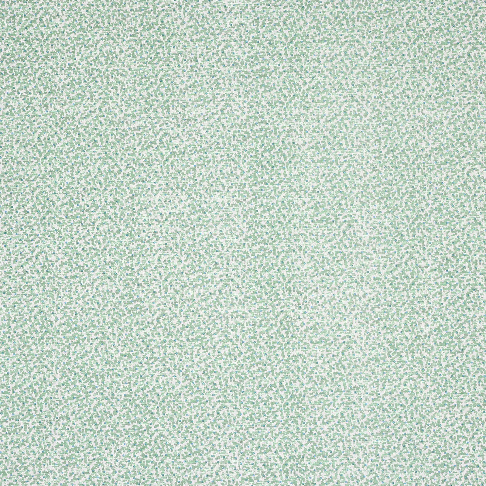 Pale mint green small-print fabric with tiny speckled motif on a light ground