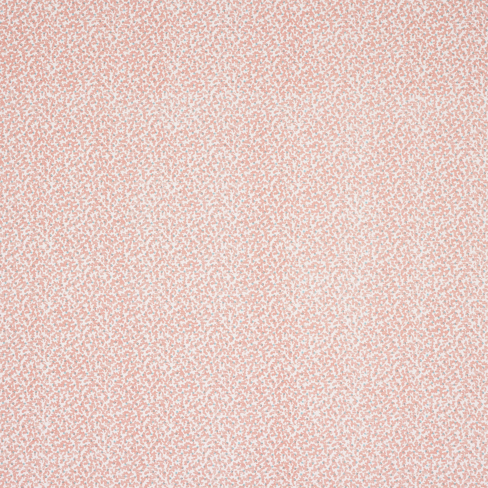 Pale blush-red small print on a light ground, with a fine speckled texture