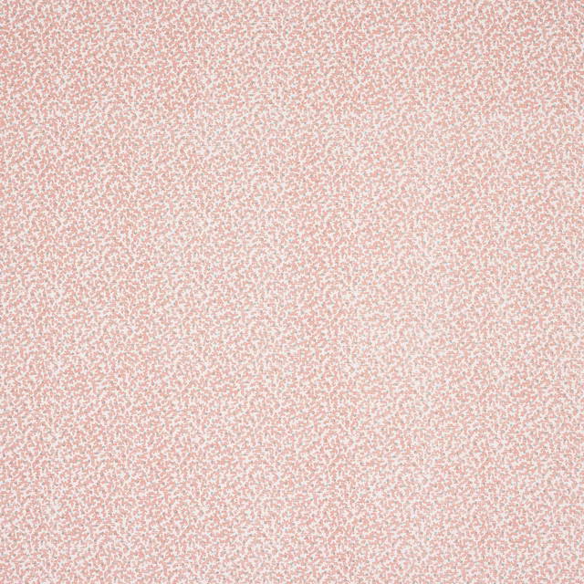 Pale blush-red small print on a light ground, with a fine speckled texture