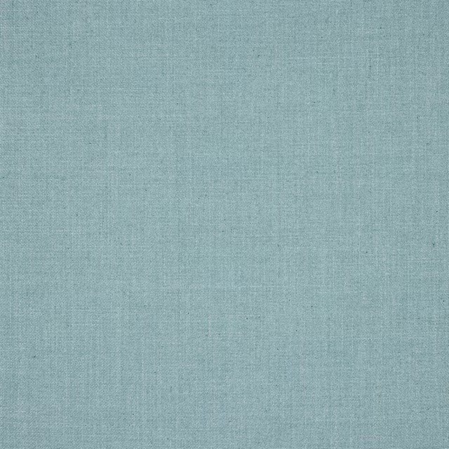 Soft aqua blue plain weave fabric with a fine linen-like texture