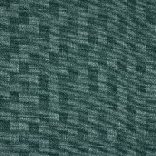 Muted forest green plain woven fabric swatch with fine texture