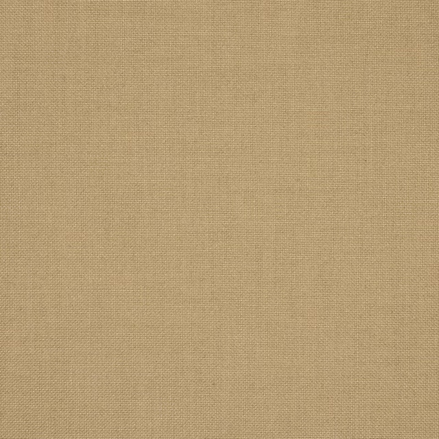 Close-up of a warm sandy beige plain woven fabric with fine texture