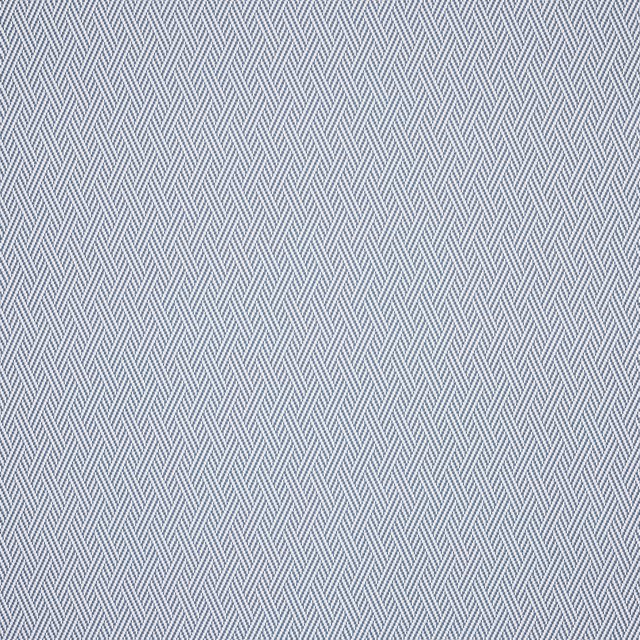 Pale blue and white small chevron check woven fabric swatch