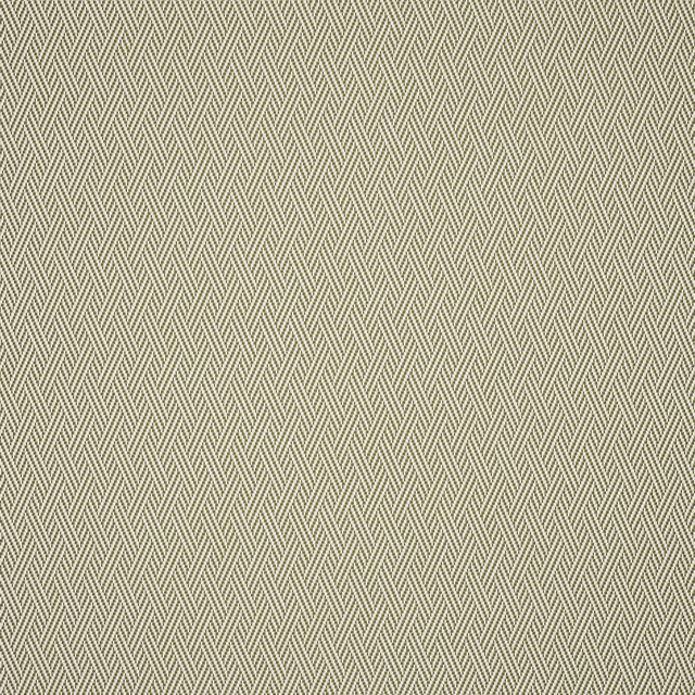Close-up of a soft moss olive chevron weave on a pale ground