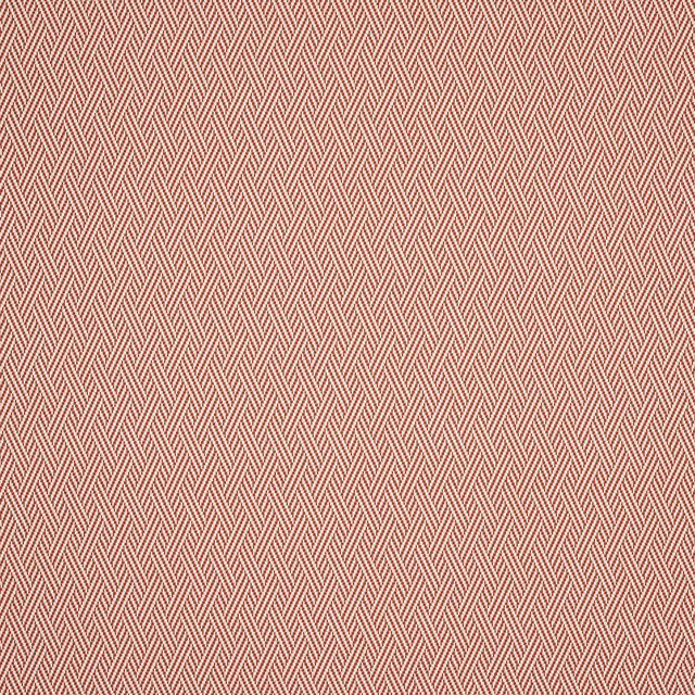 Paprika terracotta chevron fabric with fine cream zigzag weave
