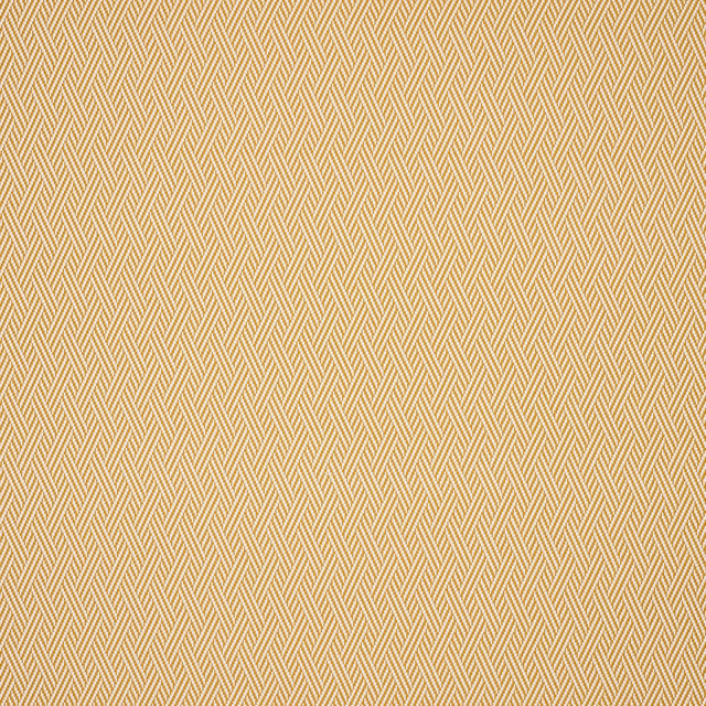 Warm saffron-gold chevron check fabric with fine cream woven lines