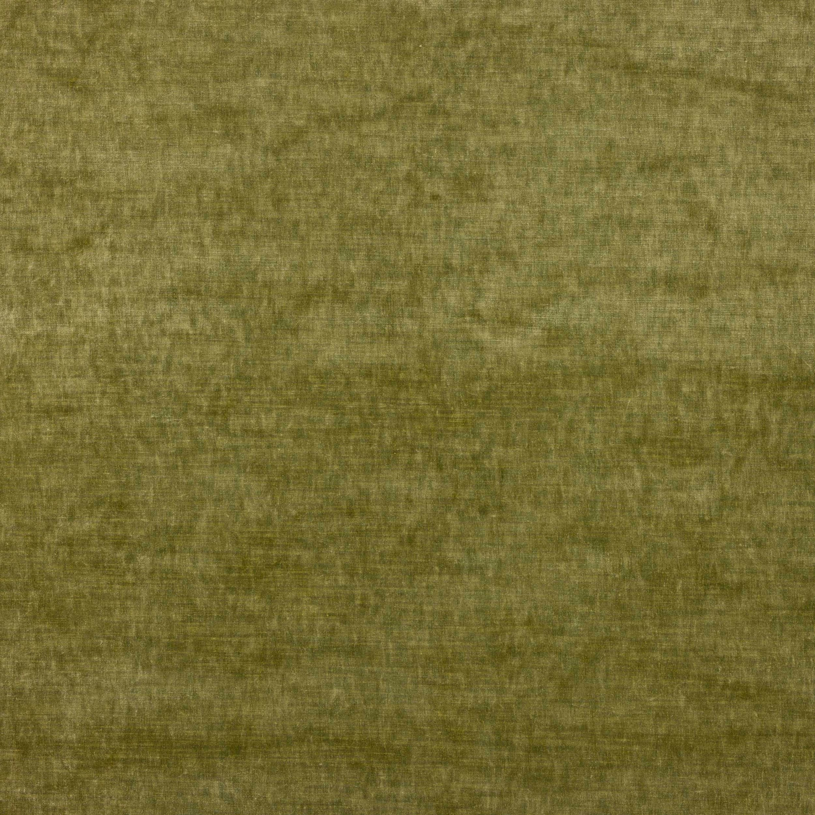 Muted moss olive velvet swatch with soft, mottled sheen and fine pile