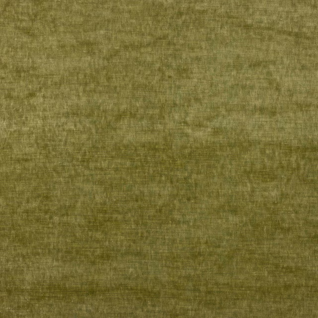 Muted moss olive velvet swatch with soft, mottled sheen and fine pile