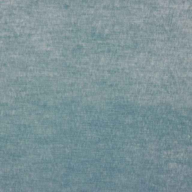 Soft sky blue velvet swatch with a subtle mottled sheen and fine pile