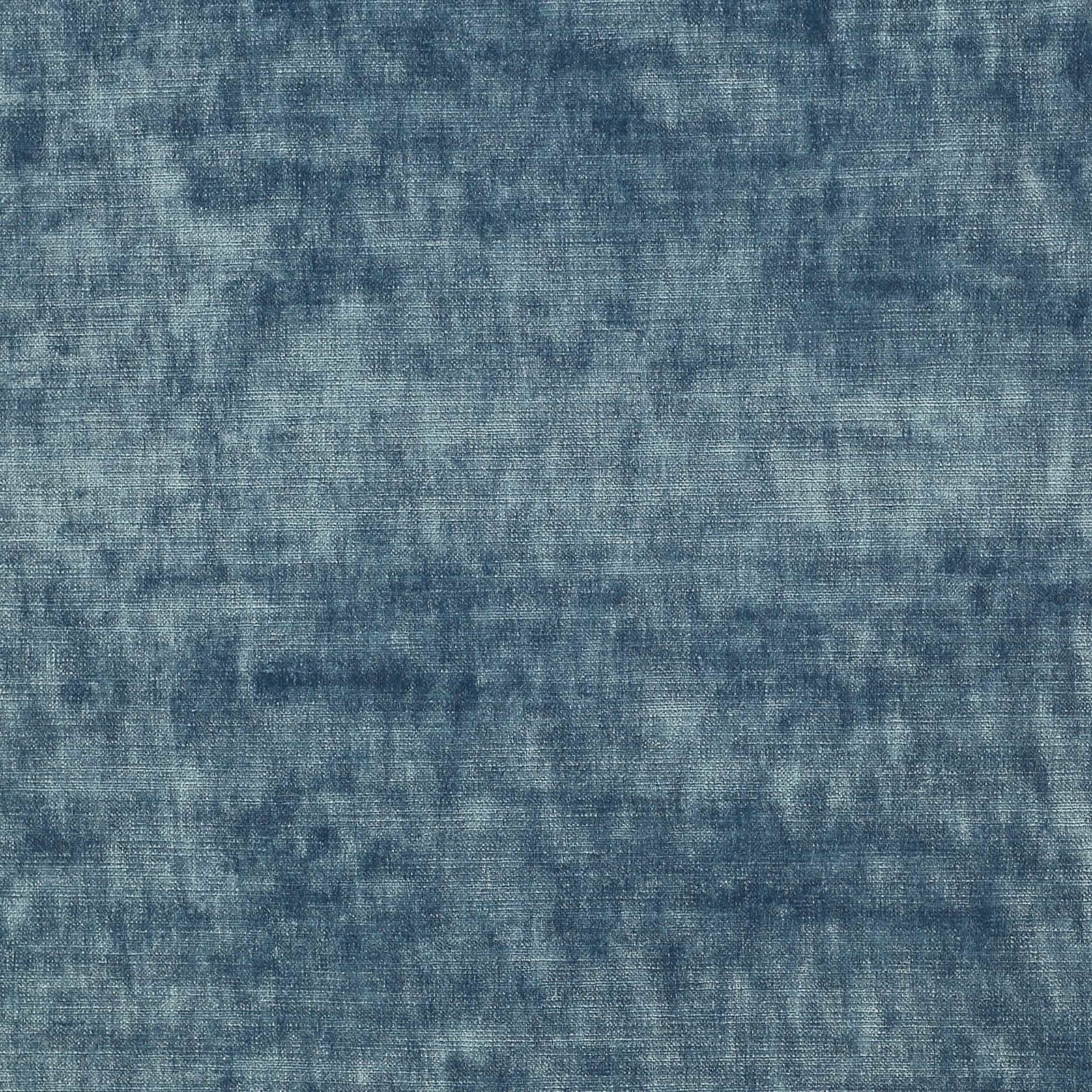 Mottled blue-teal velvet swatch with soft, clouded pile texture