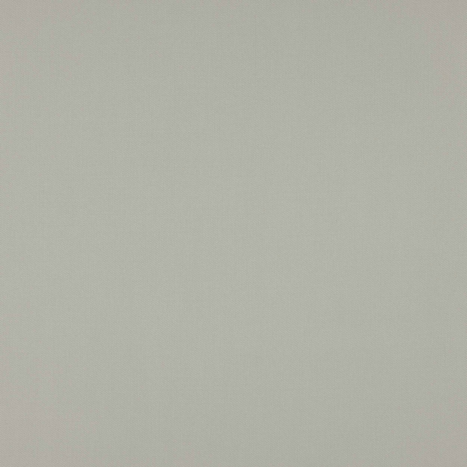 Pale fog-grey wool fabric with a fine diagonal weave and smooth matte finish