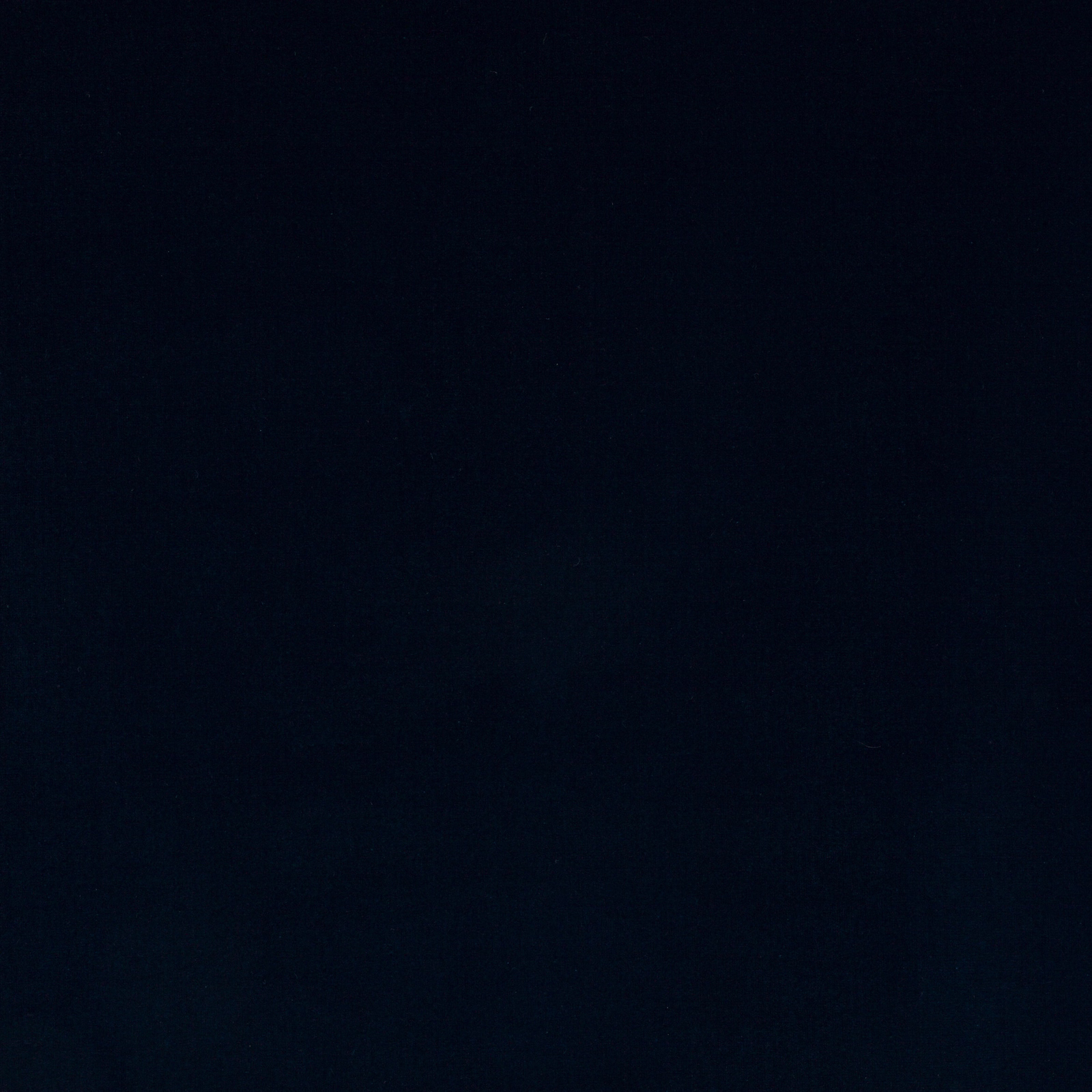 Deep midnight blue cotton velvet swatch with a smooth, shadowy pile