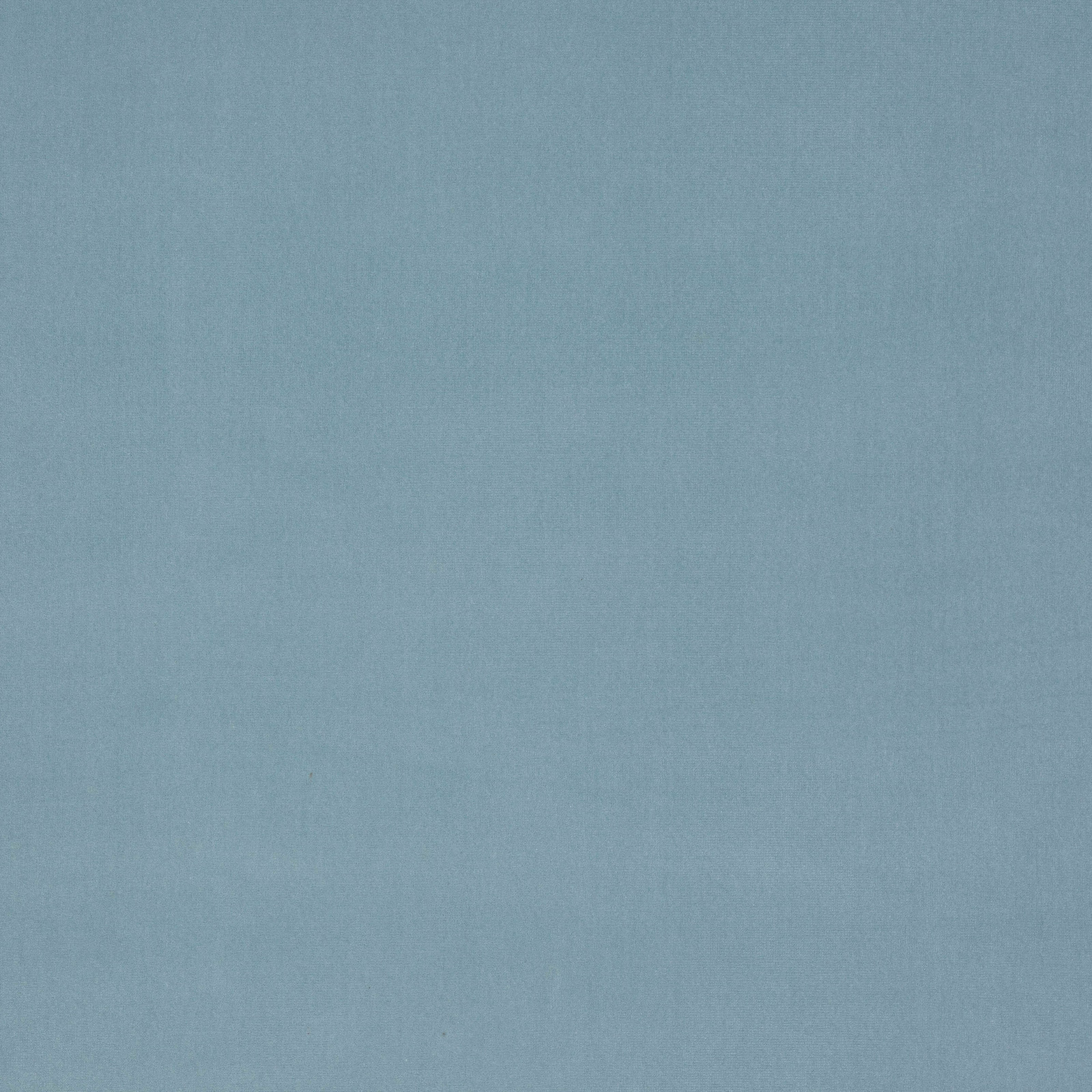 Smooth dusty blue cotton velvet swatch with a soft matte sheen