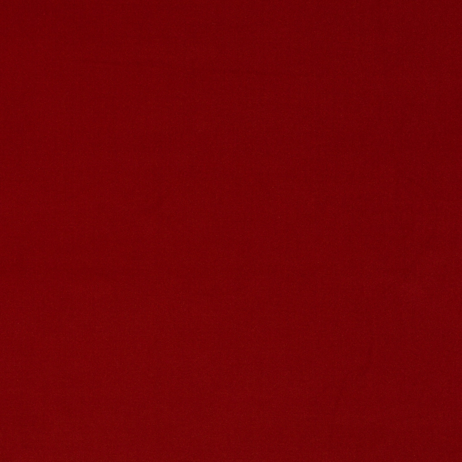 Deep tomato red cotton velvet swatch with a plush, even pile