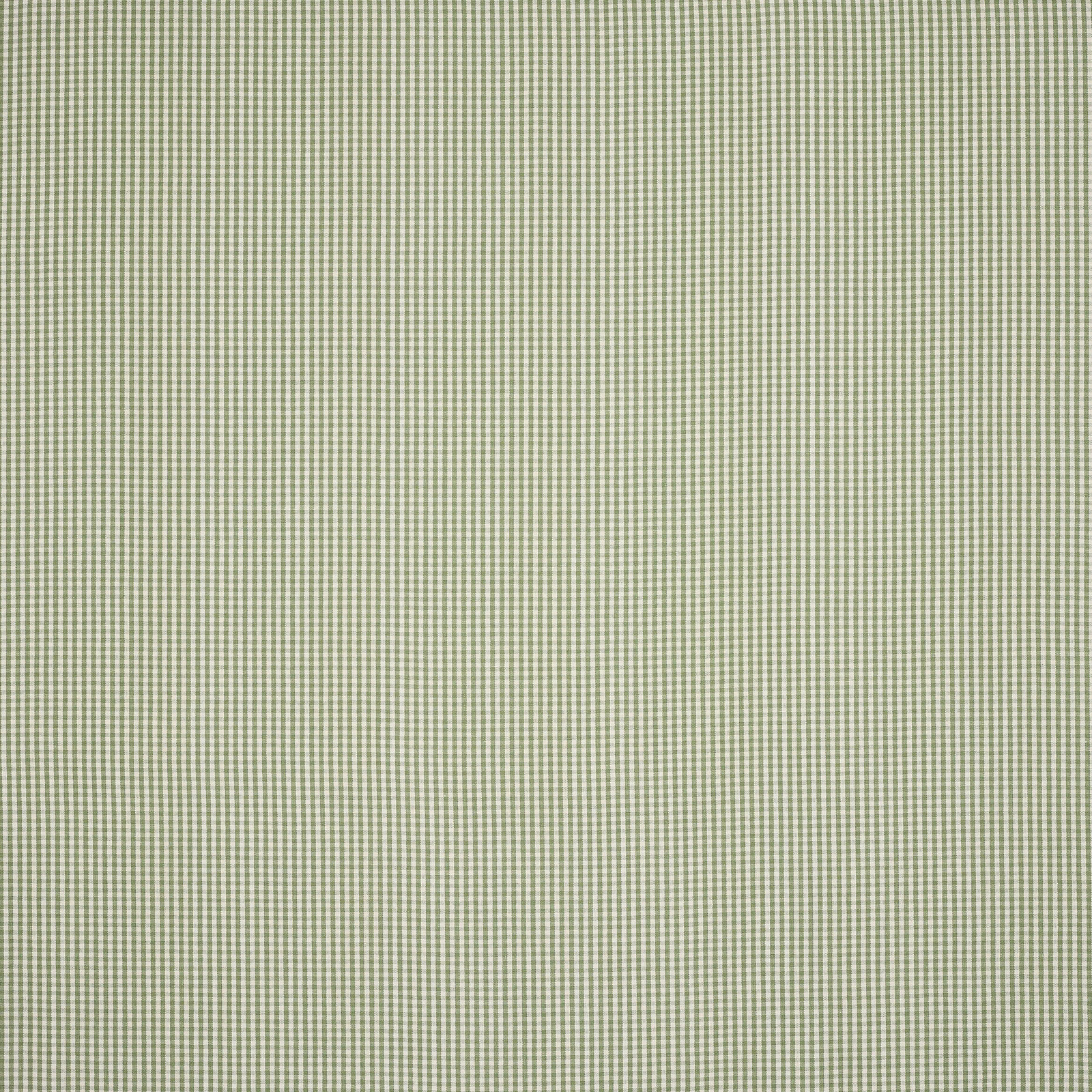 Pale green and ivory tiny checked linen fabric swatch