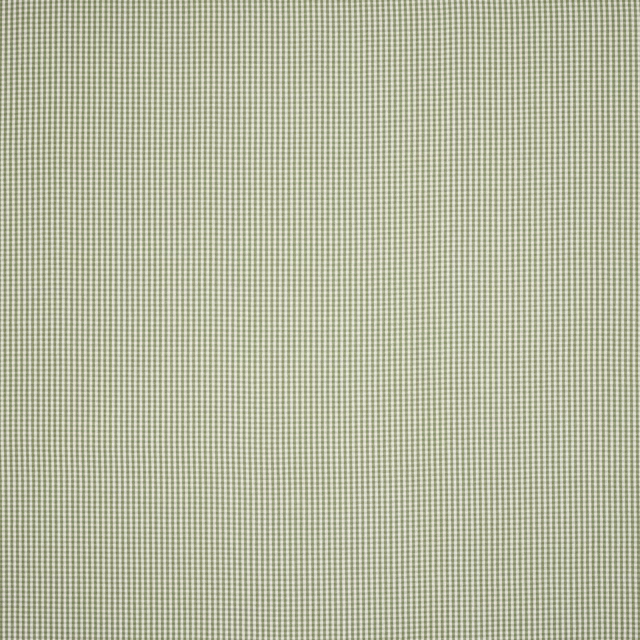 Pale green and ivory tiny checked linen fabric swatch