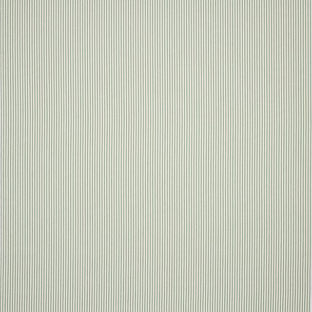 Pale celadon linen with fine vertical pinstripes