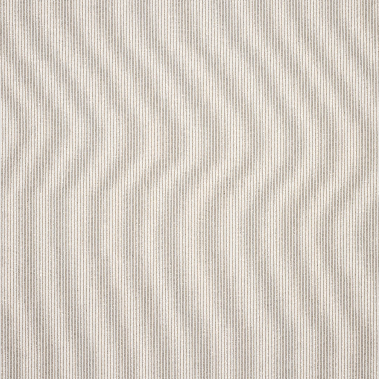Fine ivory vertical stripe linen fabric with a soft, natural weave