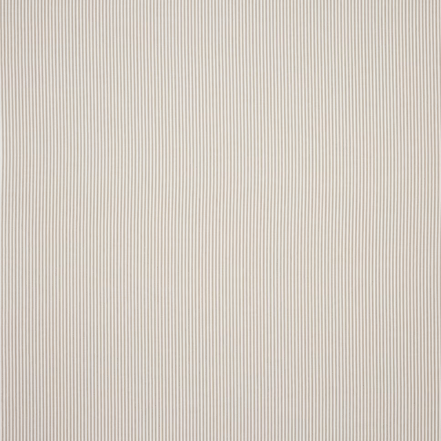 Fine ivory vertical stripe linen fabric with a soft, natural weave