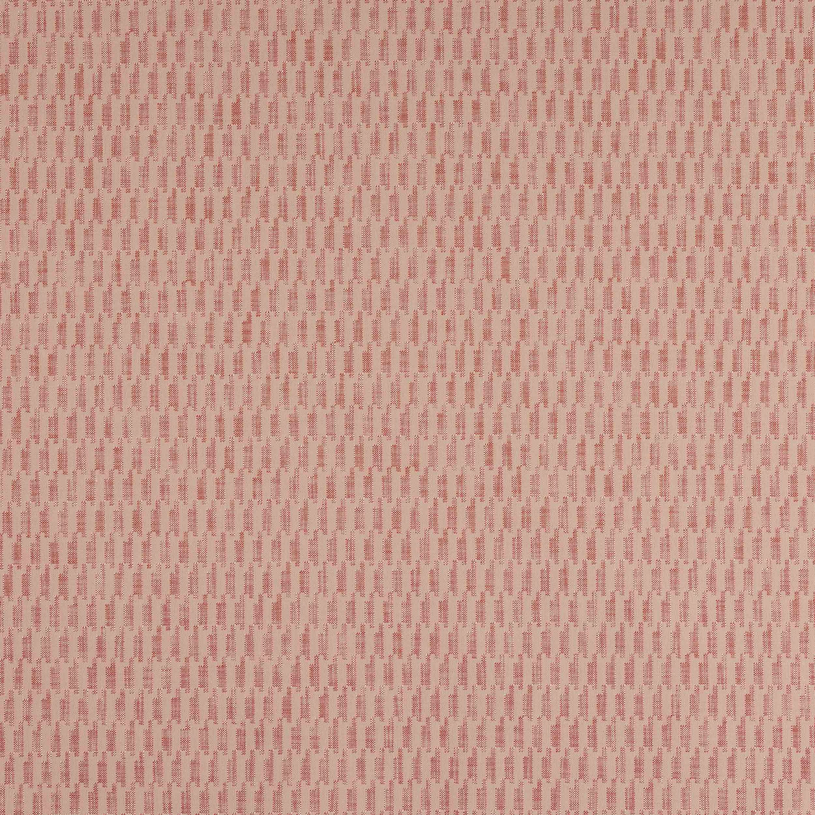 Soft rose-red woven fabric with a small repeating textured pattern