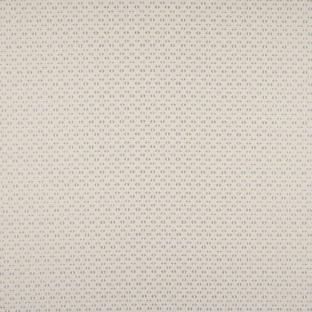 Pale blue small-scale damask fabric with tiny repeating motif