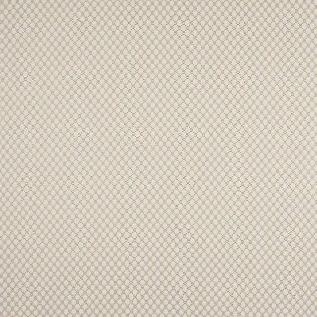 Pale aqua geometric woven fabric with tiny repeating diamond motif