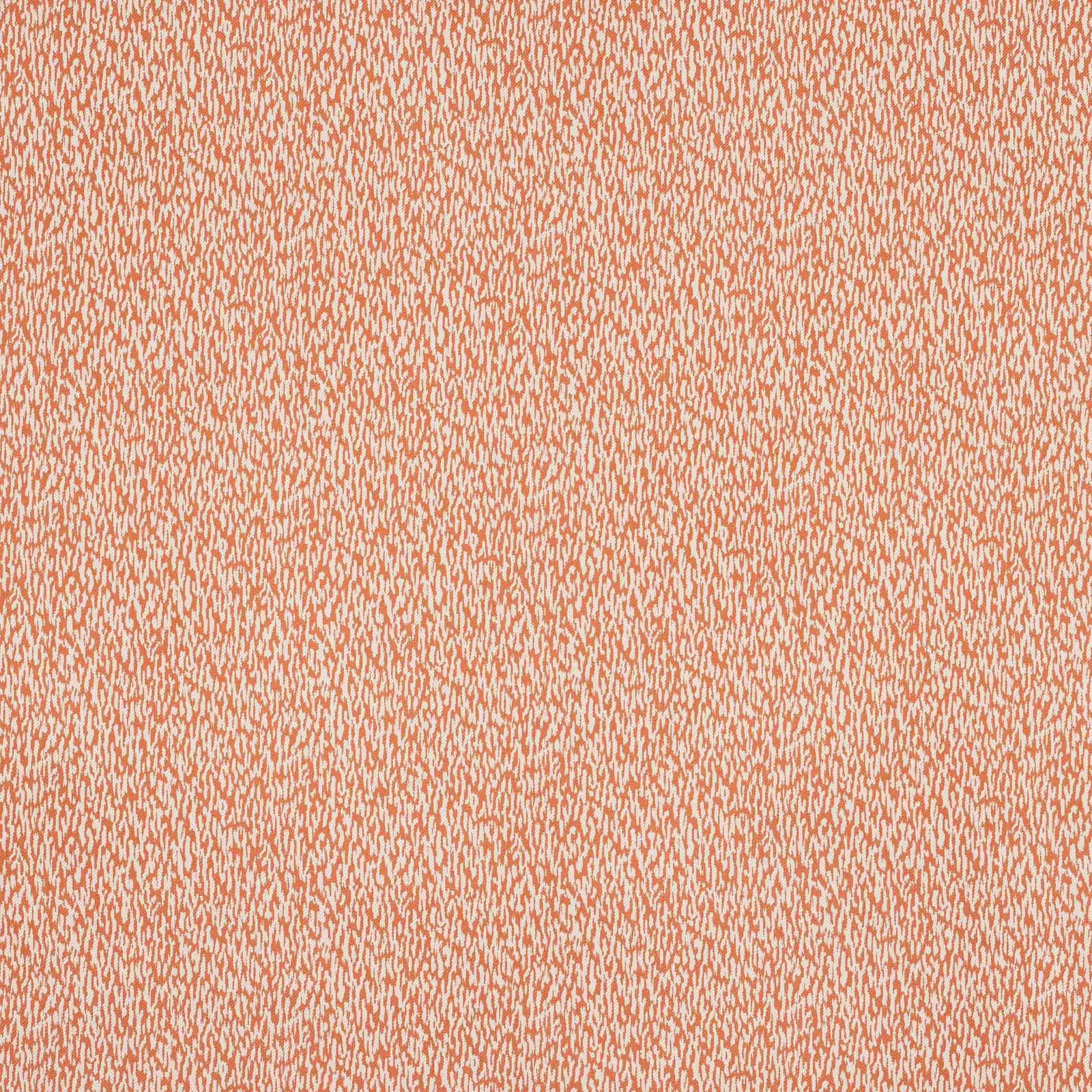 Close-up of coral and cream small-scale textured woven fabric swatch