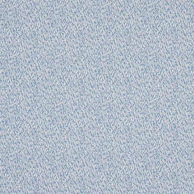 Close-up of soft powder blue abstract woven fabric on a pale ground
