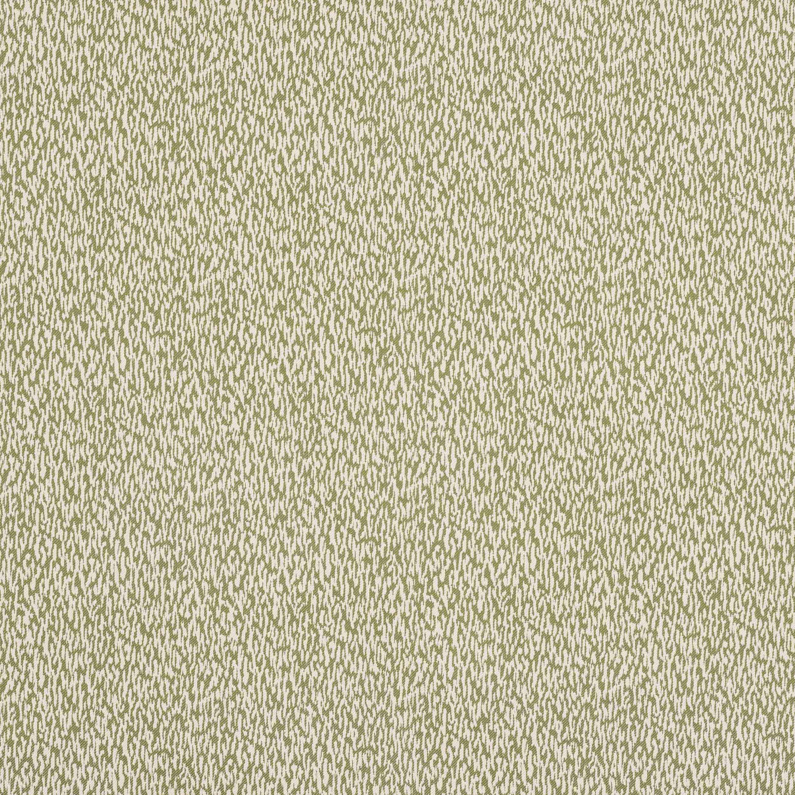 Close-up of a soft moss green woven fabric with tiny abstract speckles