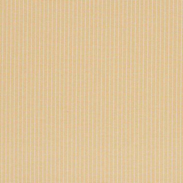 Soft ochre striped fabric with fine pale vertical lines and a crisp woven texture