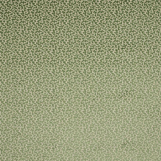 Soft mint green abstract woven fabric with tiny repeating pale squiggle motif