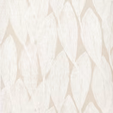 Warm beige sisal wallpaper with large ivory leaves and fine fibrous line detailing