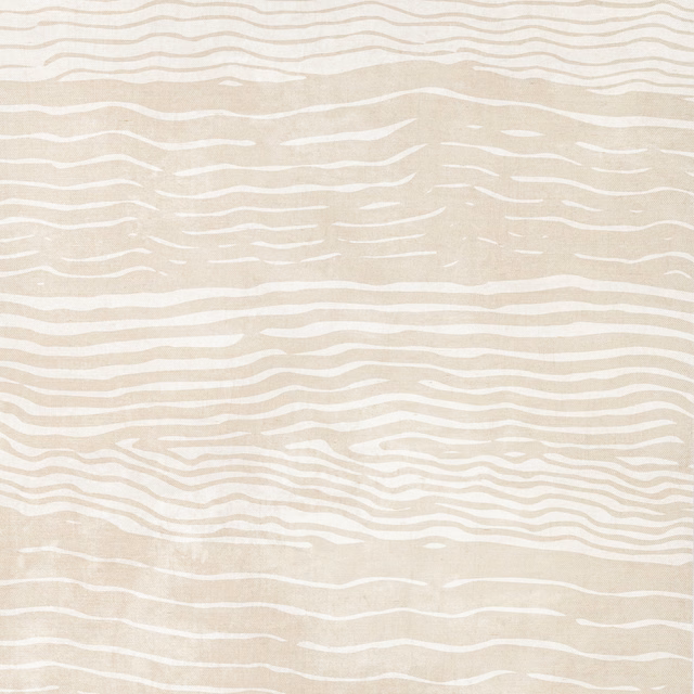 Pale natural sisal wallcovering with layered ivory wave lines